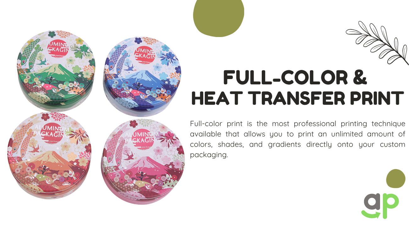 Full Color aluminum tins