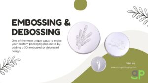 Embossing and debossing cutom tins
