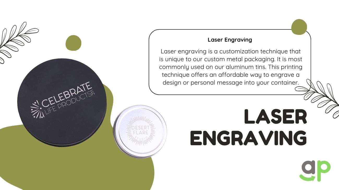 Laser engraving aluminum tins